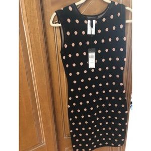 BCBG Max Azria Pok-a-dot Fitted Dress